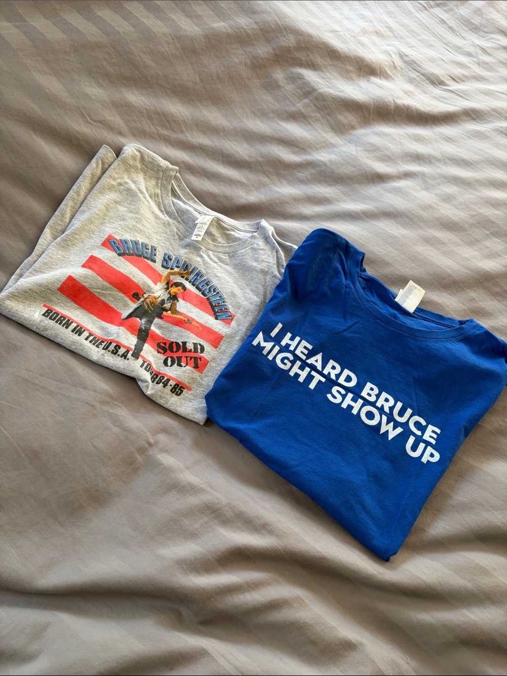 Next Level Apparel Kids Short Sleeve Tees - Blue & Light Gray Graphic Set